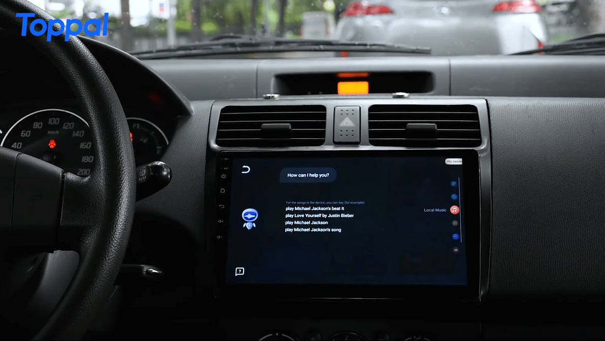 L'assistant vocal Toppal AI fonctionne sur un autoradio Android